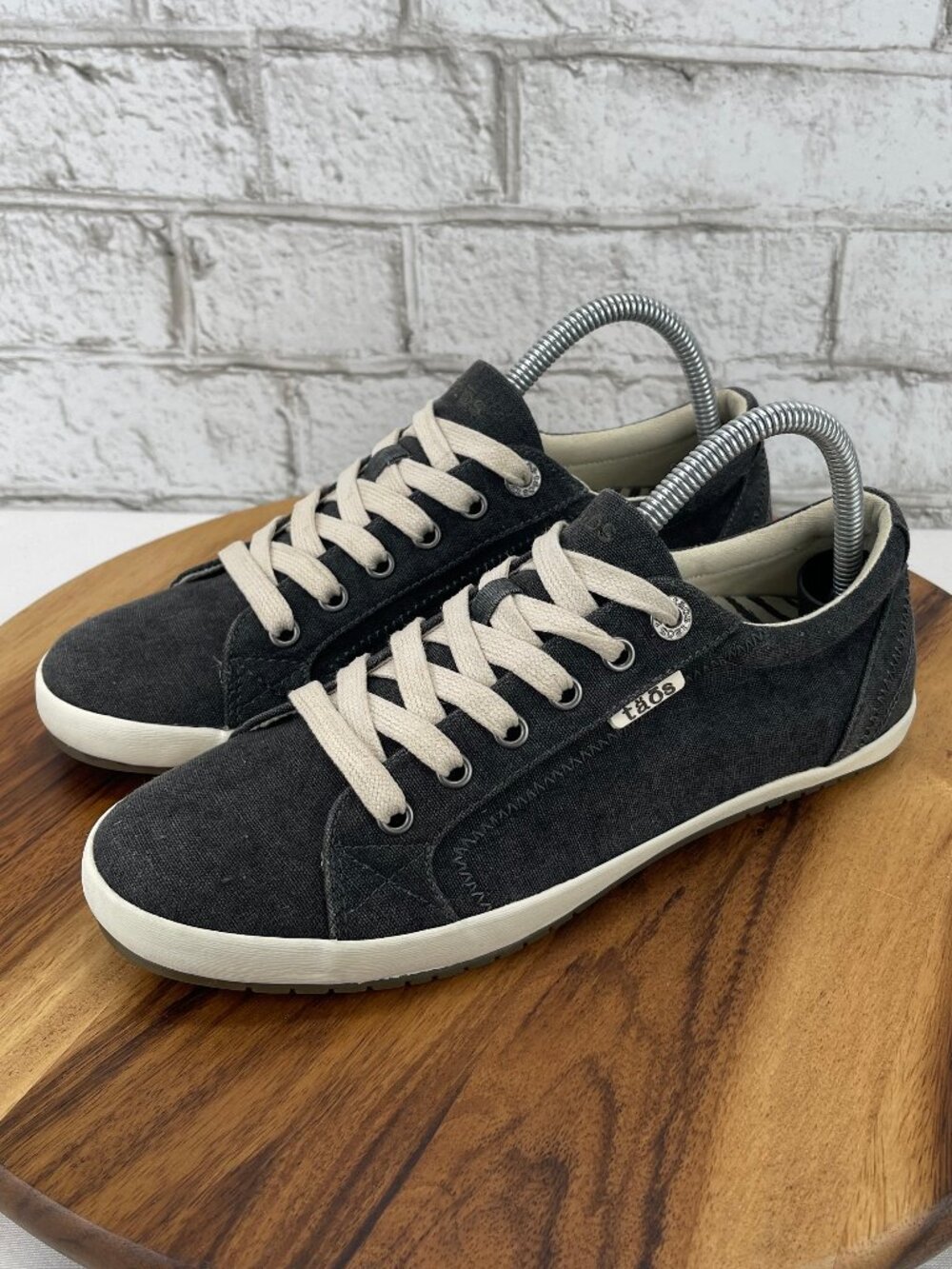 Taos Star 12844 Womens Sz. 9 Charcole Washed Canvas Comfort Shoes